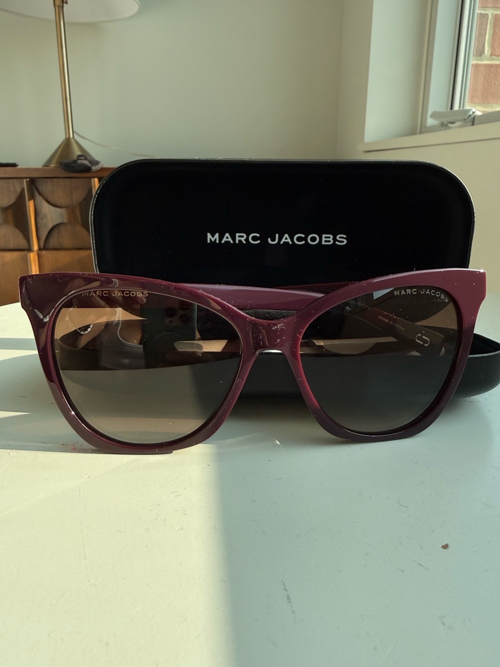 Marc Jacobs Plum Sunglasses authentic